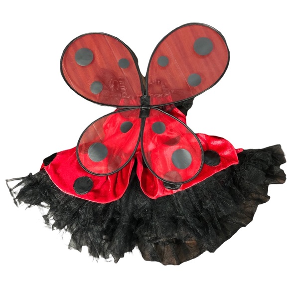 Ladybug costume for girls size 4T red/ black - Picture 3 of 6